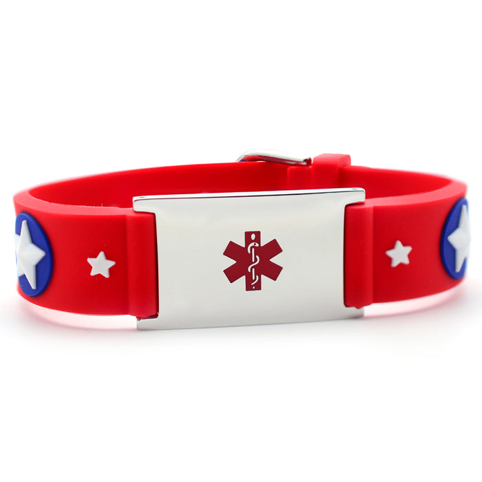 Captain Red Medical ID Bracelet