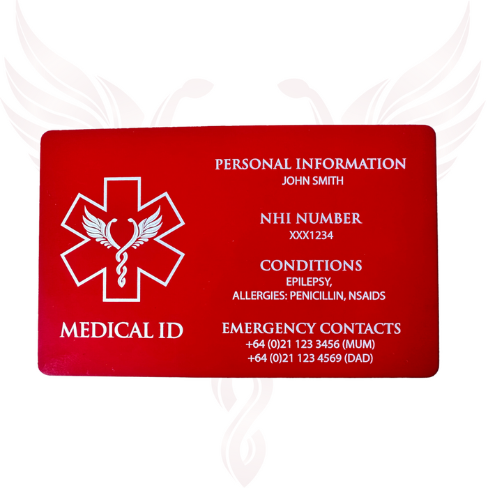 Medical ID Wallet Card