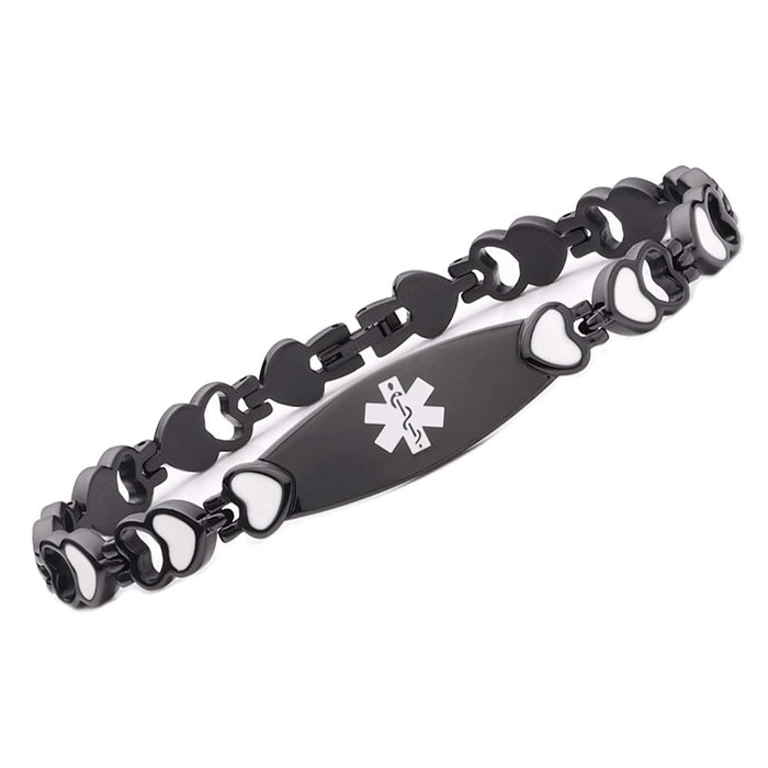 Noir Medical ID Bracelet