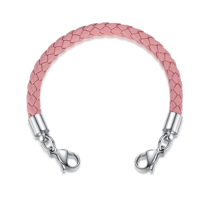 Pink Leather Bracelet