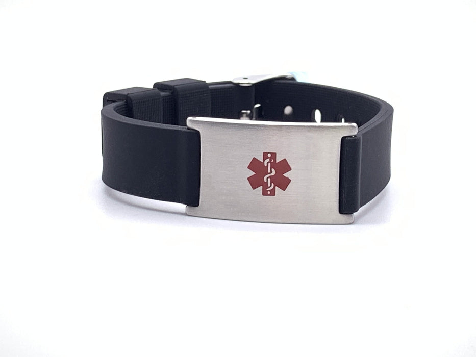Whiti Medical ID - Silicone BLACK