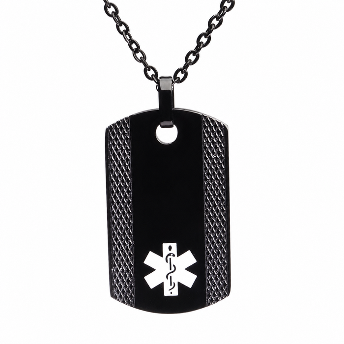 Taylor Medical Necklace Pendant - BLACK