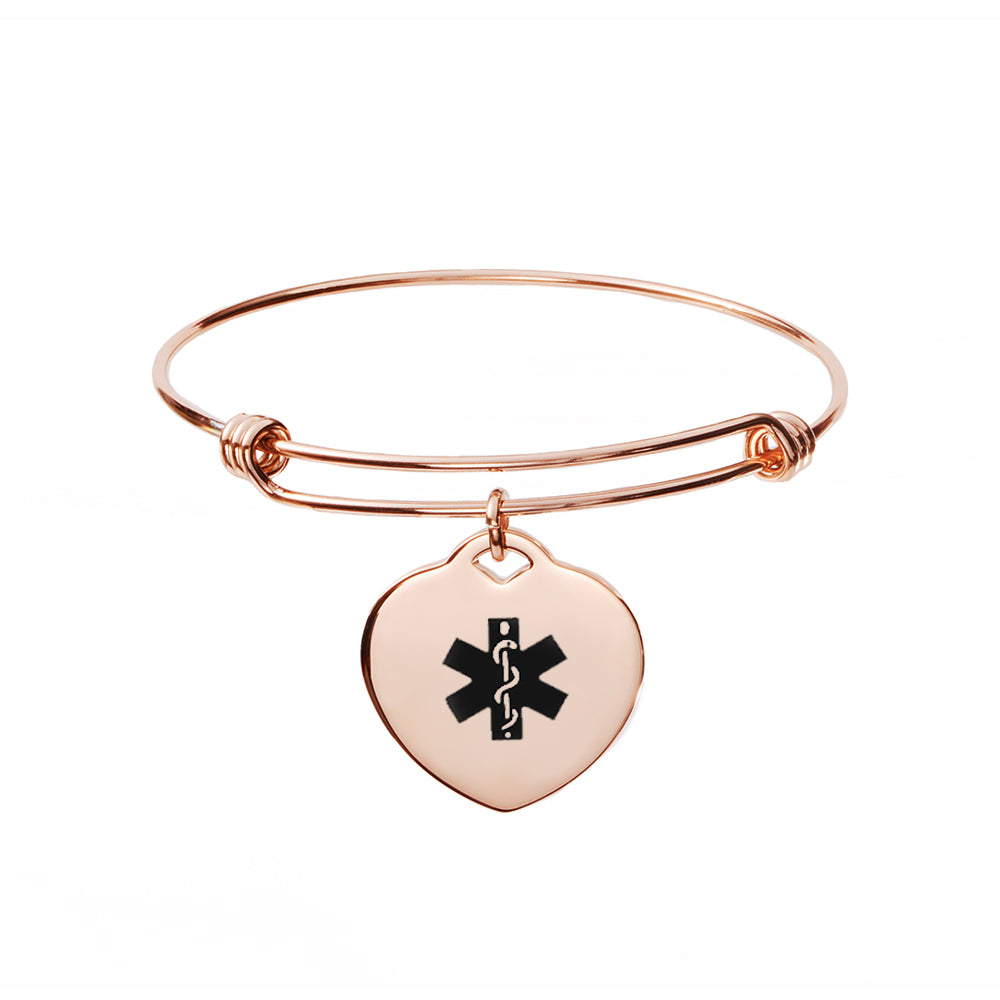 Harlow Medical ID Bracelet ROSE GOLD My Identity Medical ID Jewellery